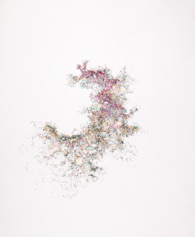 Becca Booker, Smoke Forms: Pink and Green, 2010